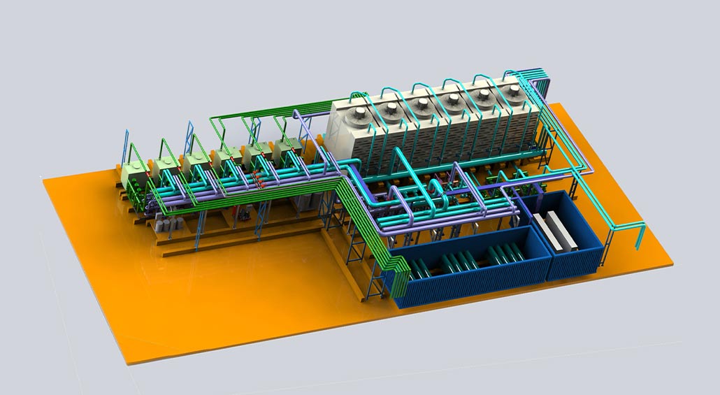 CCV medium voltage cross-linking line smart energy system-process cooling system