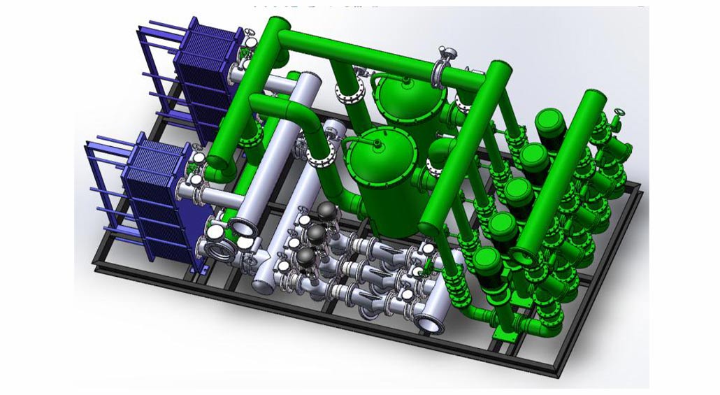 PCW high-efficiency heat exchange unit control system