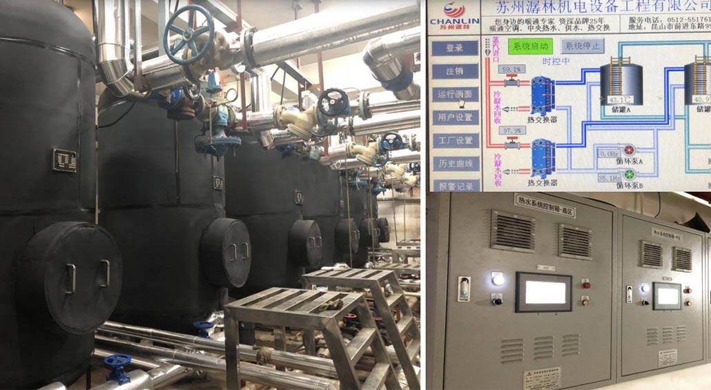 Hot water system of tertiary hospital building-central hot water system