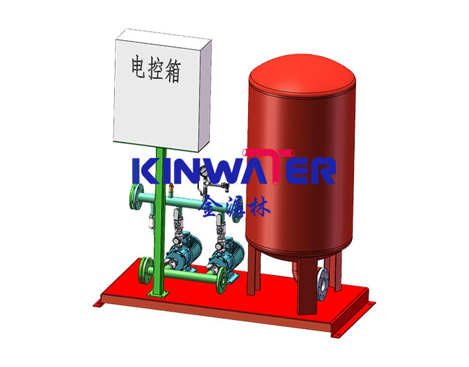 Horizontal double-pump fixed-pressure water replenishment unit