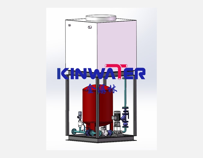 Double-pump fixed-pressure water replenishment unit