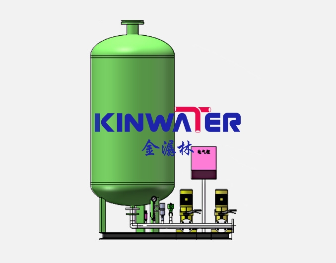 Vertical double-pump fixed-pressure water replenishment unit